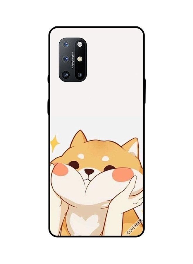Covernex Loving Cat While Holding From Checks Design Protective Case Cover For OnePlus 8T Multicolour