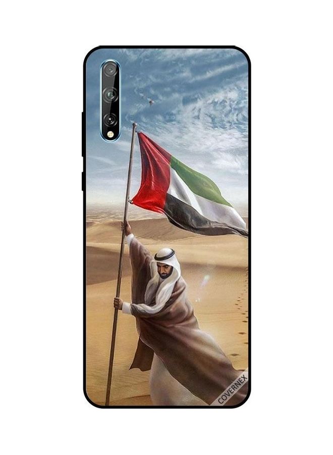 Covernex Zayed Planted UAE Flag Design Protective Case Cover For Huawei Y8P/P Smart S Multicolour