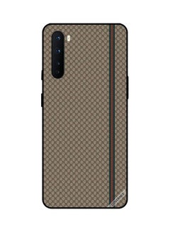 Strips On Brown Pattern Protective Case Cover For OnePlus Nord Multicolour