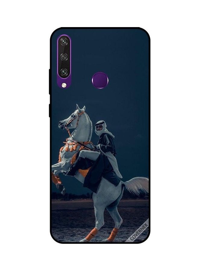 كوفرنيكس غطاء حماية واقٍ بطبعة شاب يركب حصاناً لهاتف هواوي Y6P متعدد الألوان - Image 1
