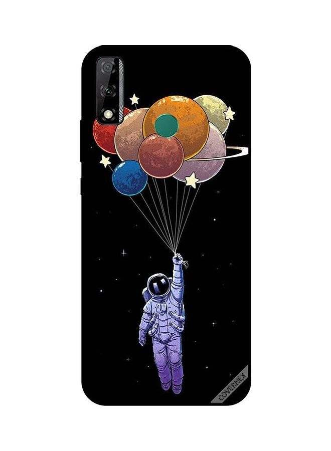 كوفرنيكس غطاء حماية واقٍ بطبعة رائد فضاء يمسك بكواكب لهاتف هواوي Y8S متعدد الألوان - Image 1
