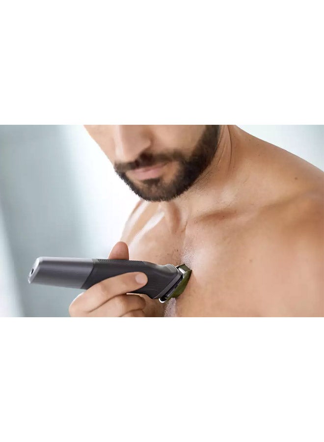 Philips - MG5730 Series 5000 11-in-1 Multi Grooming Kit Black/Grey 600grams - Image 1