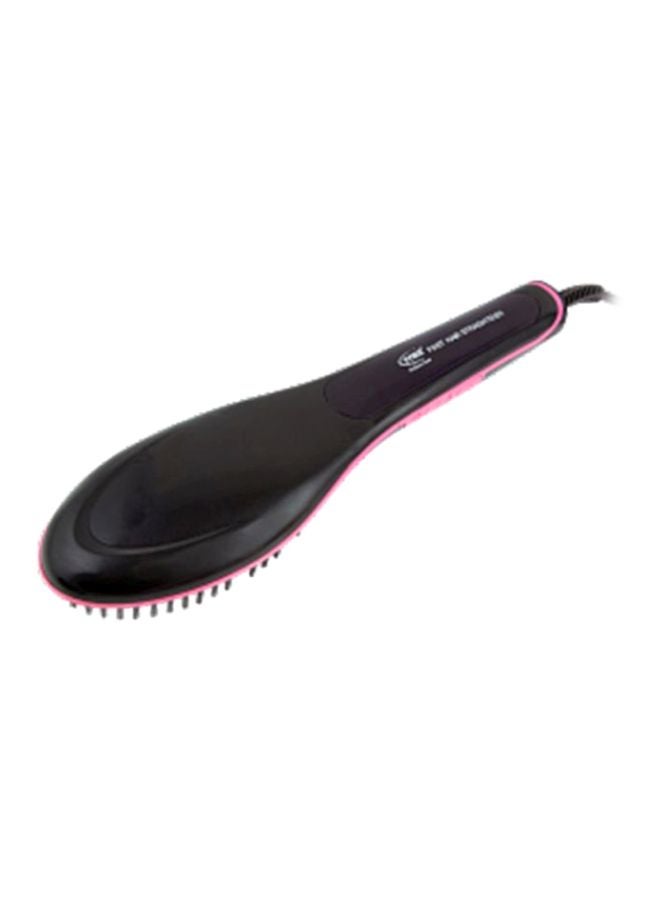 Cyber Ceramic Hair Straightening Brush Cyhs-87 Black/Pink - Image 3