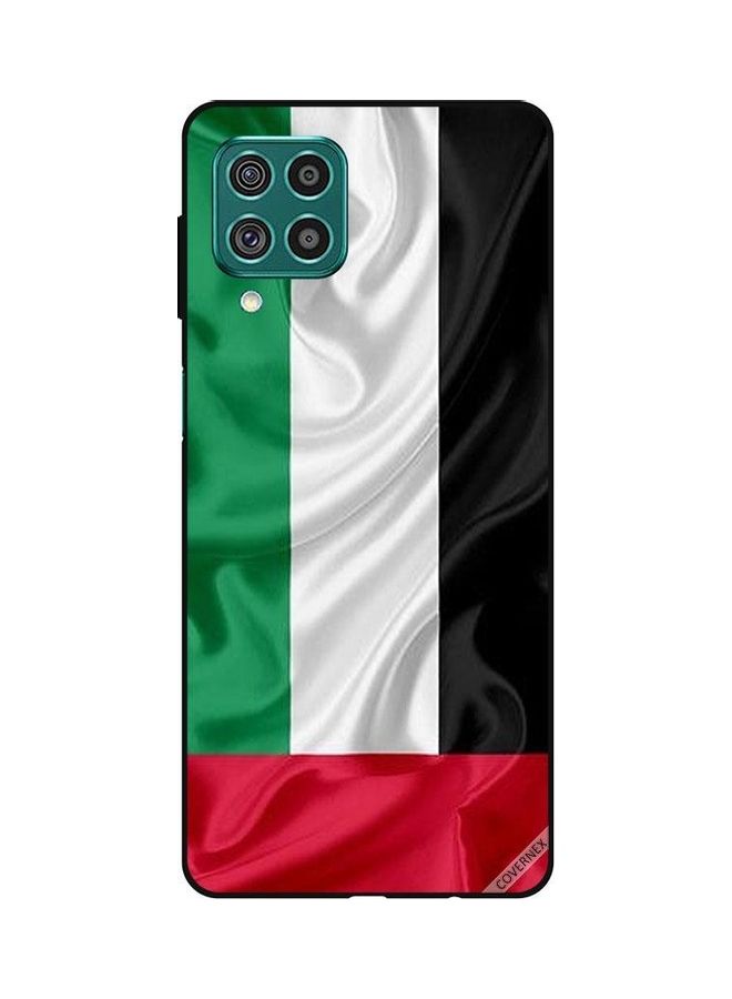 Covernex UAE Flag Cloth Design Protective Case Cover For Samsung Galaxy M62/F62 Multicolour
