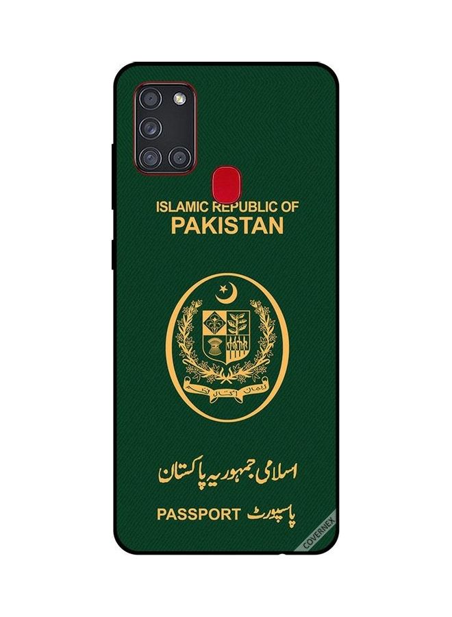 Covernex Protective Case Cover For Samsung Galaxy A21S Pakistan Passport Multicolour - Image 1
