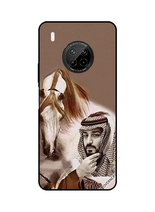 كوفرنيكس غطاء حماية واقٍ بطبعة محمد بن سلمان أمام حصان لهاتف هواوي Y9A متعدد الألوان 