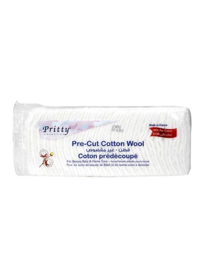 Pritty Cotton Precut White 100grams