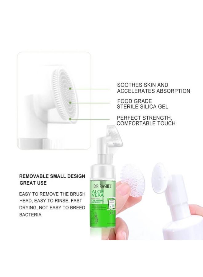 DR. RASHEL - Aloe Vera Essence Cleansing Mousse Green 125ml - Image 1