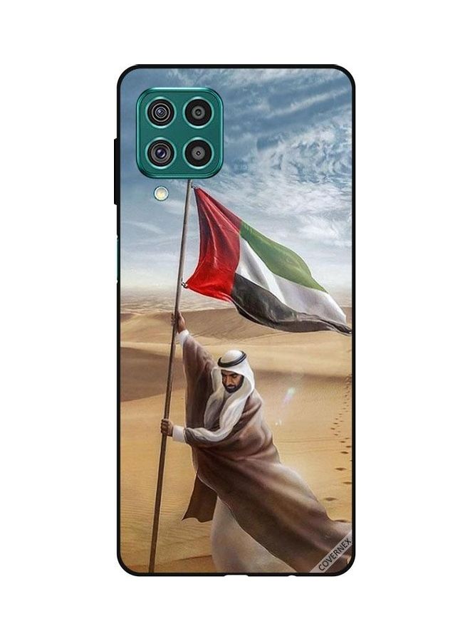 Covernex Zayed Planted UAE Flag Design Protective Case Cover For Samsung Galaxy M62/F62 Multicolour