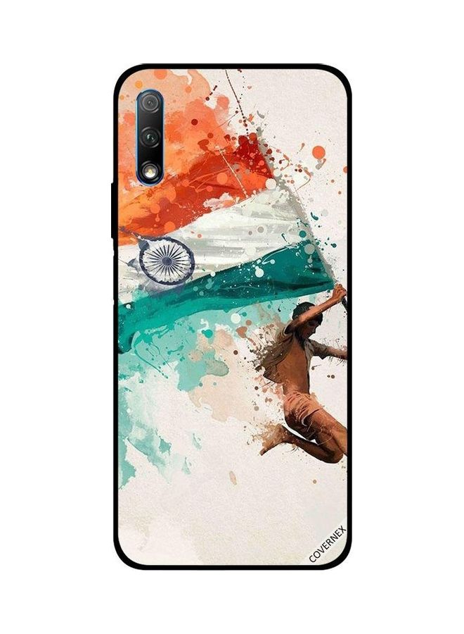 Covernex Holding India Flag While Flying Design Protective Case Cover For Honor 9X Multicolour