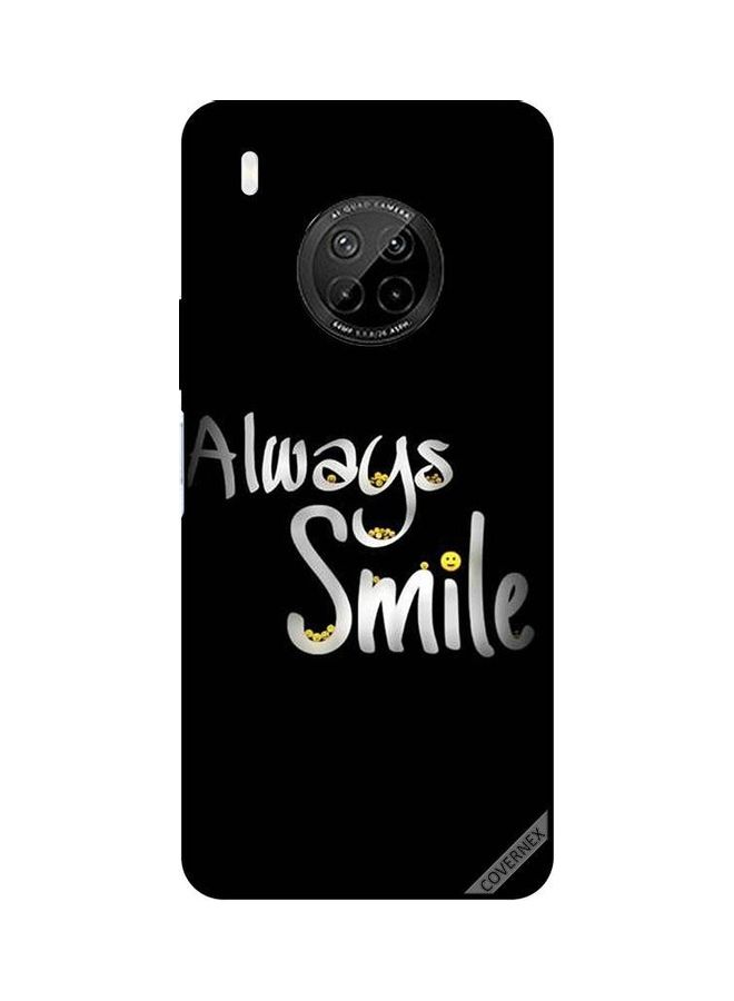 كوفرنيكس غطاء حماية واقٍ بطبعة عبارة "Always Smile" لهاتف هواوي Y9A متعدد الألوان 