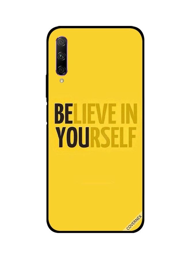 Covernex Honor 9X PRO Protective Case Cover Printed Featuring Beleive In Yourself Yellow DESIGN_0024 - Image 1