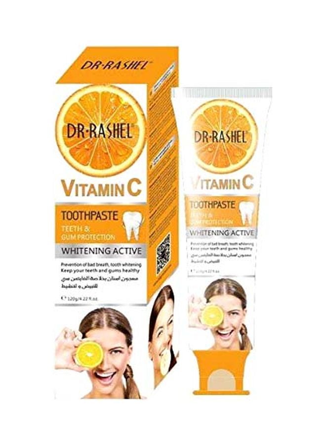 DR. RASHEL Vitamin C Whitening Active Toothpaste 120grams - Image 3