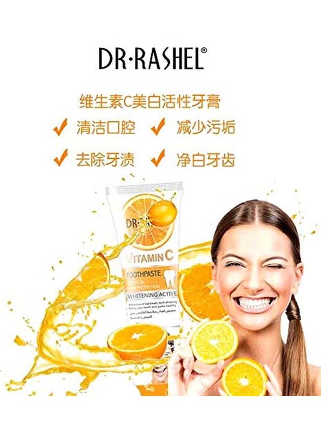 DR. RASHEL Vitamin C Whitening Active Toothpaste 120grams - Image 5
