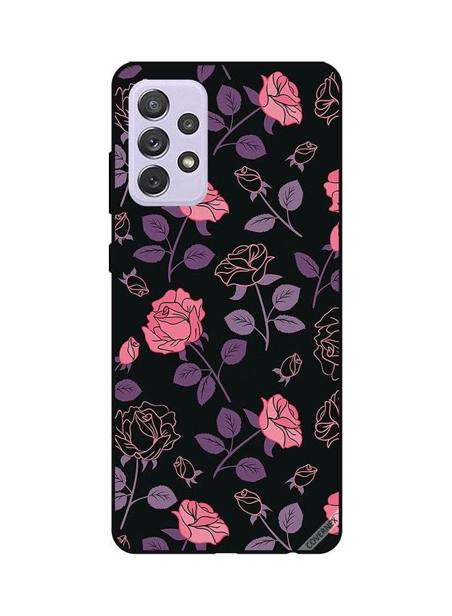 كوفرنيكس غطاء حماية واقٍ بطبعة زهور لهاتف سامسونج جالاكسي A72 متعدد الألوان - Image 1