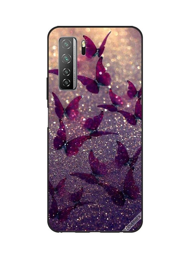 Covernex Glitter Butterflies Protective Case Cover For Huawei Nova 7SE/P40 Lite 5G Multicolour 