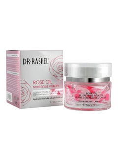 DR. RASHEL Rose Oil Nutritious Vitality Glow Essence Gel Pink 50grams  - Image 1