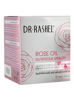 DR. RASHEL Rose Oil Nutritious Vitality Glow Essence Gel Pink 50grams  - Image 4