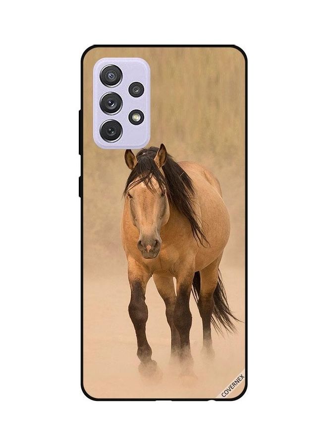 كوفرنيكس غطاء حماية واقٍ بطبعة حصان سباق لهاتف سامسونج جالاكسي A52 متعدد الألوان - Image 1
