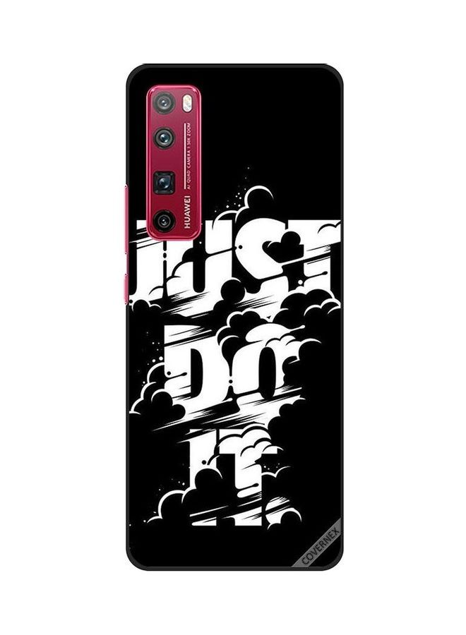 Covernex Just Do It Protective Case Cover For Huawei Nova 7 Pro Black/White