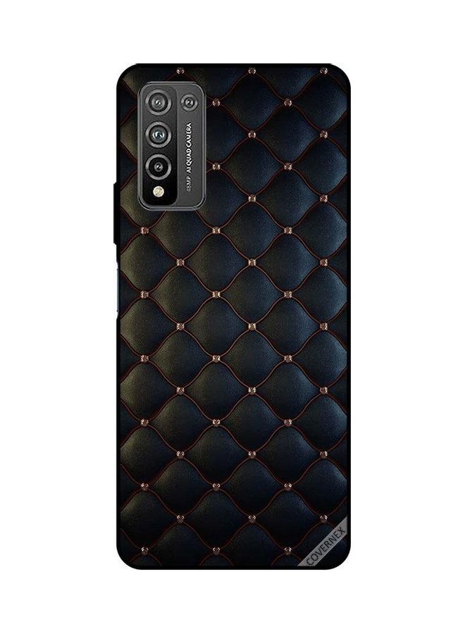 كوفرنيكس غطاء حماية واق لهاتف هونر 10X لايت نمط دباسات على قطعة قماش سوداء - Image 1