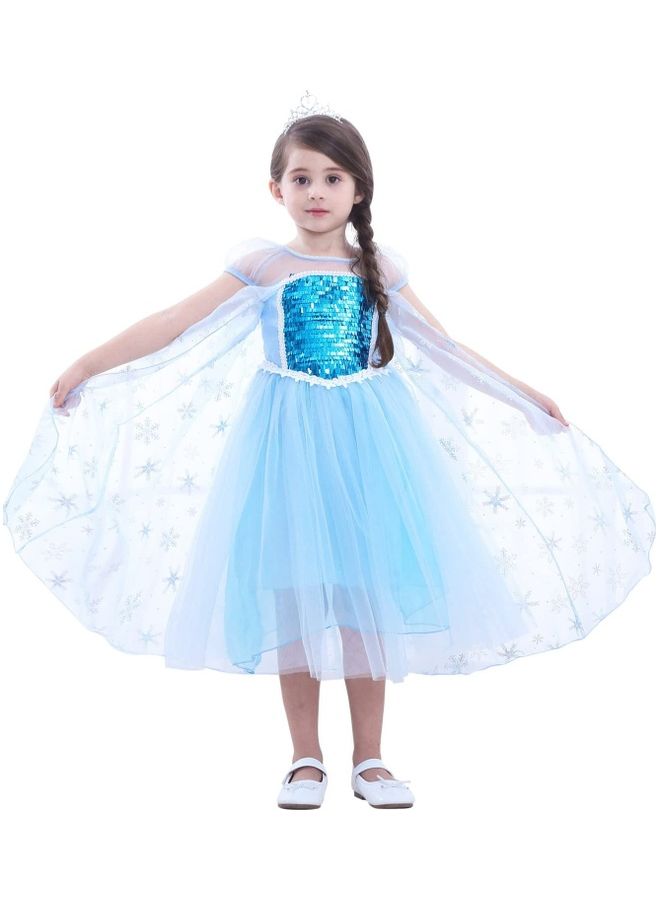 زي تنكري لشخصية الأميرة إلسا 110سم - Image 2