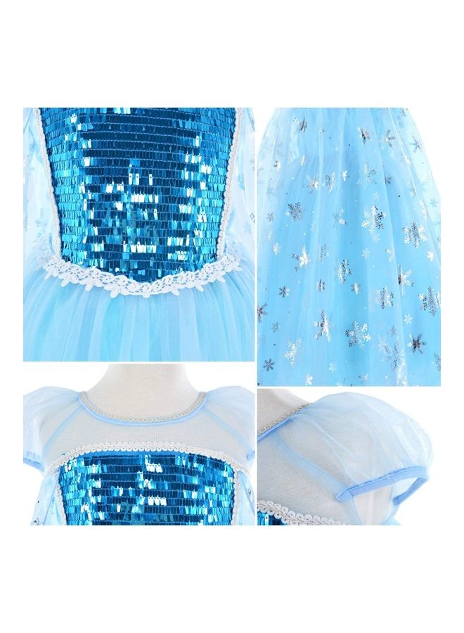 زي تنكري لشخصية الأميرة إلسا 110سم - Image 5