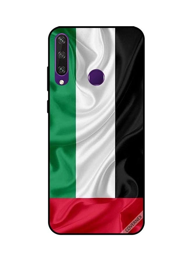 كوفرنيكس غطاء حماية واقٍ بطبعة علم الإمارات العربية المتحدة من القماش لهاتف هواوي Y6P متعدد الألوان