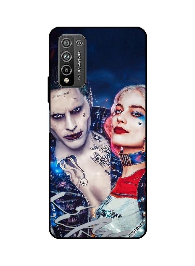 كوفرنيكس غطاء حماية واقٍ بطبعة شخصيتي الجوكر وهارلي كوين لهاتف هونر 10X لايت متعدد الألوان - Image 1