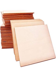 50-Piece Unfinished Square Cutout Tile For DIY Craft