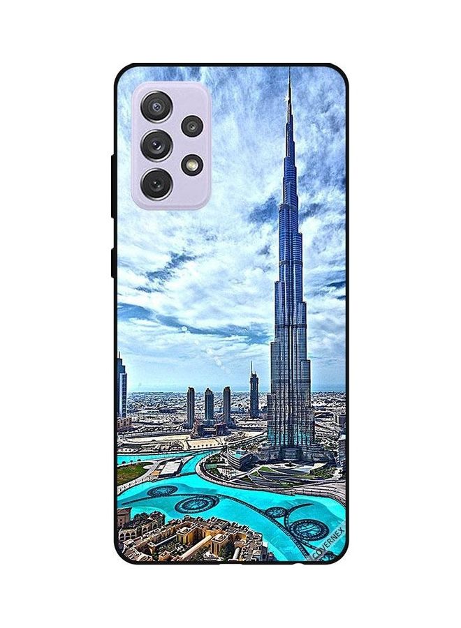 Covernex Samsung Galaxy A52 Protective Case Cover Printed Featuring Protective Case Cover Printed Featuring Burj Khalif Touching Clouds DESIGN_0053 - Image 1