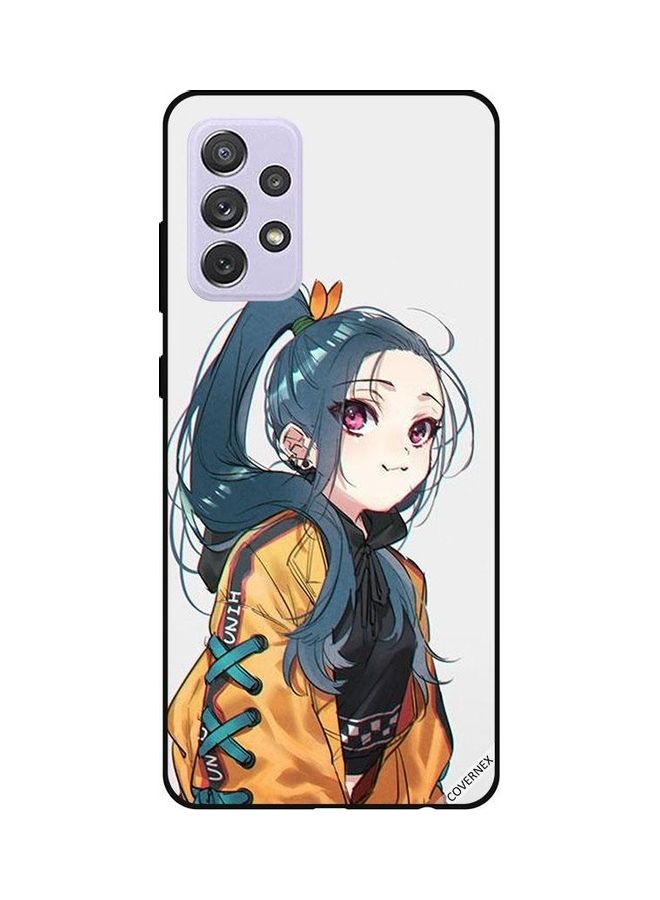 كوفرنيكس غطاء حماية واقٍ بطبعة فتاة لطيفة تشعر بالبرد، لهاتف سامسونج جالاكسي A72 متعدد الألوان - Image 1