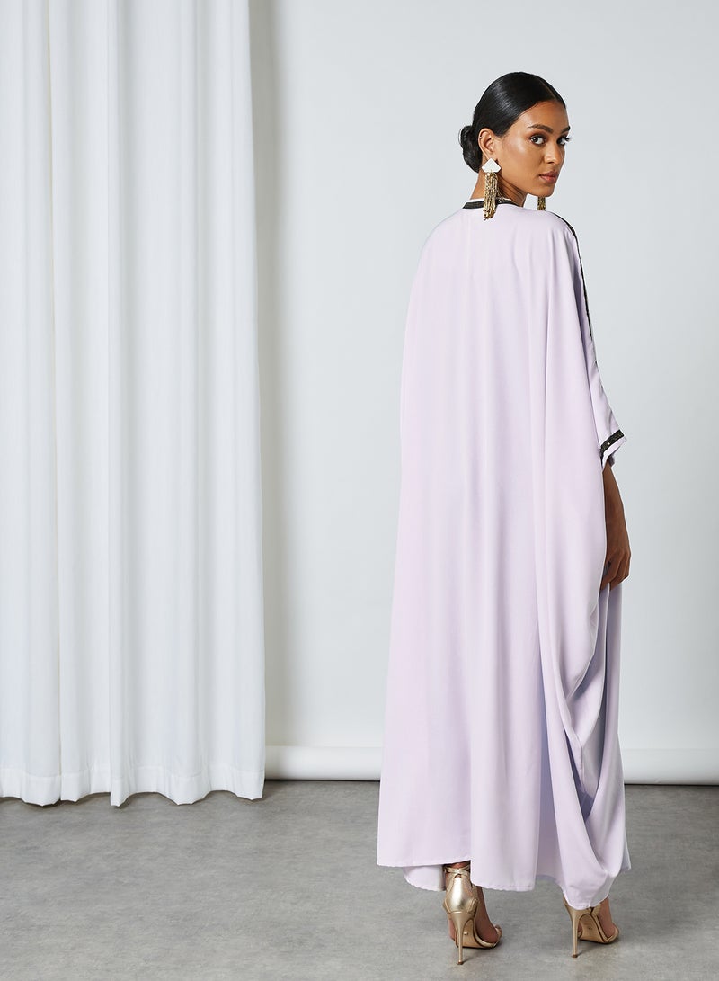 Sequin Trim Abaya Pink - v1617792992/N44102894V_2