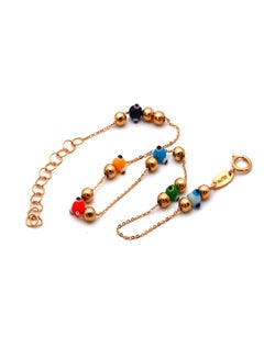 Gold Zone 18 Karat Gold Bead Bracelet  - Image 2
