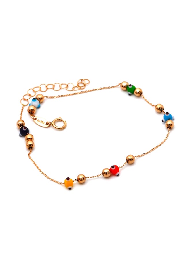 Gold Zone - 18 Karat Gold Bead Bracelet - Image 1