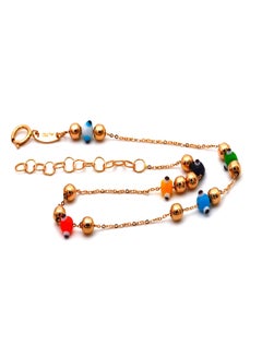 Gold Zone 18 Karat Gold Bead Bracelet  - Image 4
