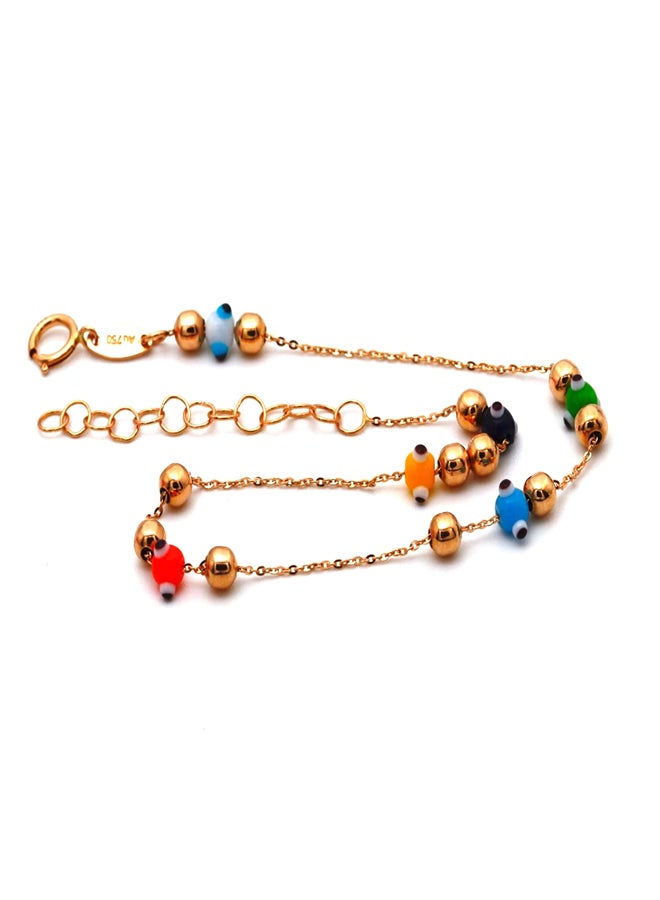 Gold Zone - 18 Karat Gold Bead Bracelet - Image 1