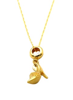 Gold Zone 18 Karat Gold Heel Pendant Necklace  - Image 1