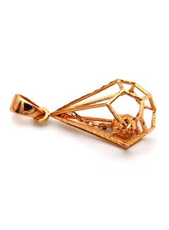 Gold Zone 18 Karat Gold Ball Cage Pendant  - Image 3