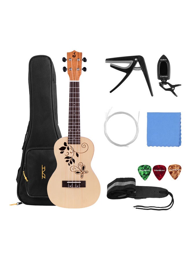 Generic 23-Inch 4-String Acoustic Ukulele Set  - Image 1