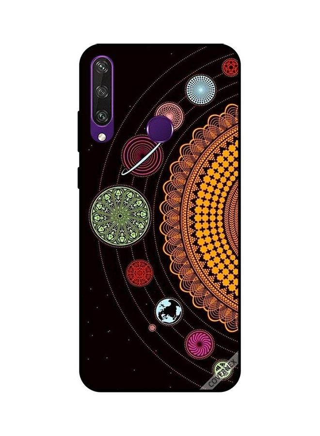 Covernex Huawei Y6P Protective Case Cover Printed Featuring Mandala Space Shapes DESIGN_0184 - Image 1