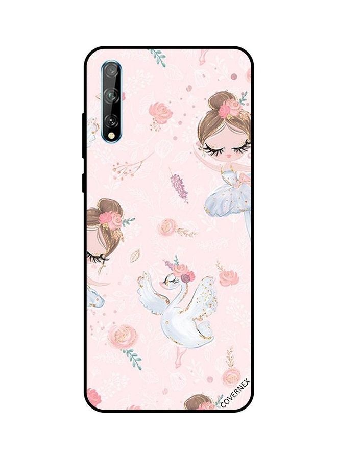 Covernex Huawei Y8P Protective Case Cover Printed Featuring Doly Girl And Flowers DESIGN_0086 - Image 1