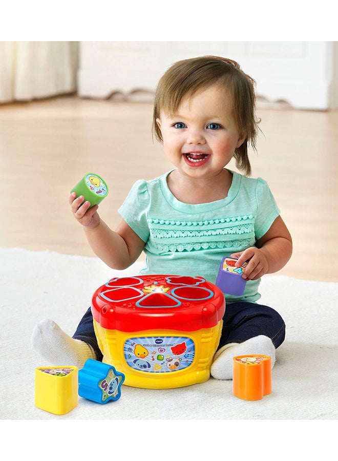 vtech Sort and Discover Drum 6-36 Months - VT80-185129 11.7x19x19cm - Image 4