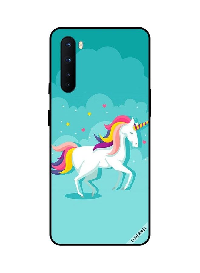 Covernex OnePlus Nord Protective Case Cover Printed Featuring Unicorn Walking DESIGN_0278 - Image 1