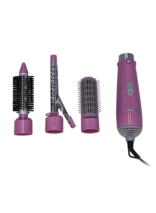 Olsenmark 4-in-1 Hot Air Styler Pink  - Image 2