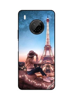 Brown Hat Girl And Effiel Tower Protective Case Cover For Huawei Y9A Multicolour