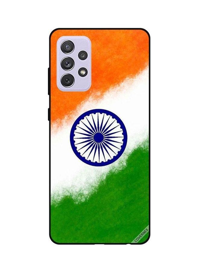 Covernex India Flag Colors Design Protective Case Cover For Samsung Galaxy A72 Multicolour