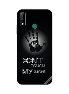 كوفرنيكس غطاء حماية واقٍ بطبعة عبارة "Don't Touch My Phone" لهاتف هواوي Y8S أسود/ أبيض 