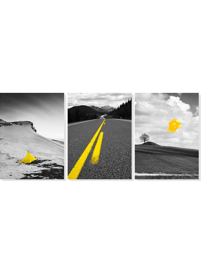 3-Piece Canvas Paintings With Frames Multicolor 43x8x32cm  - Image 1