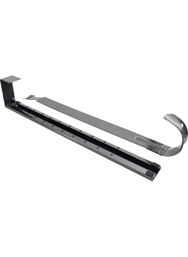 خطاف للتعليق على الباب قابل للتعديل بتصميم إكليل من الزهور أسود ‎34.19x6.6x3.91سم  - Image 1
